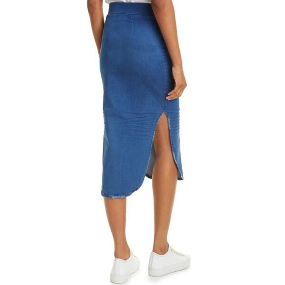 FRANK & EILEEN Unforgettable Denim Skirt In blue 1977 Medium Denim Wash size 4 - Picture 13 of 13